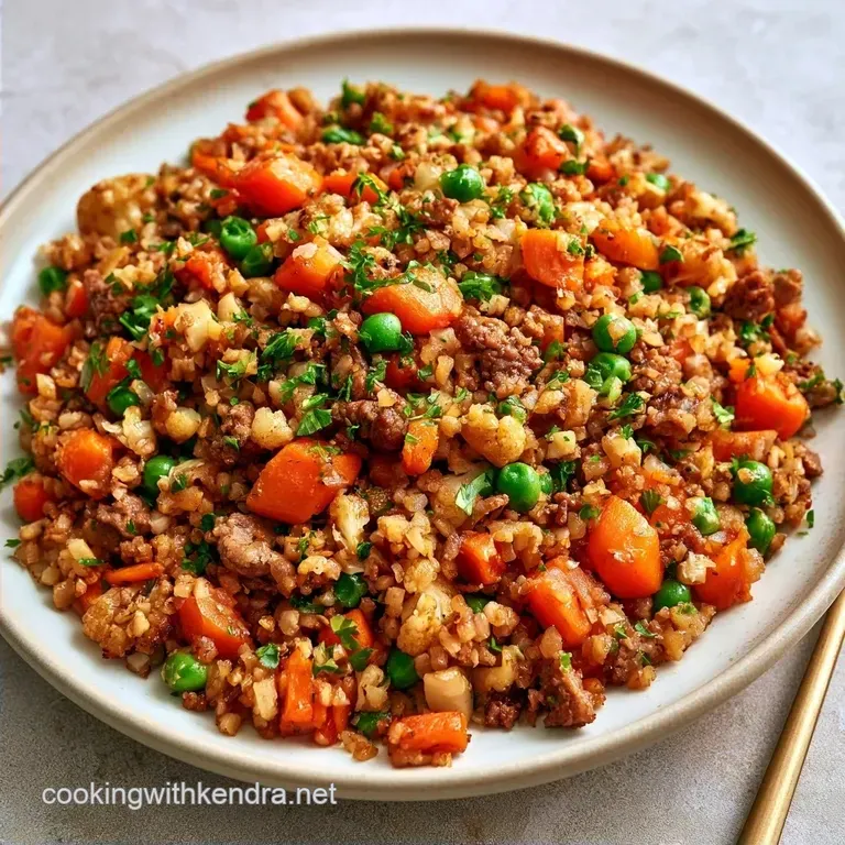 Savory Beef Cauliflower Fried Rice