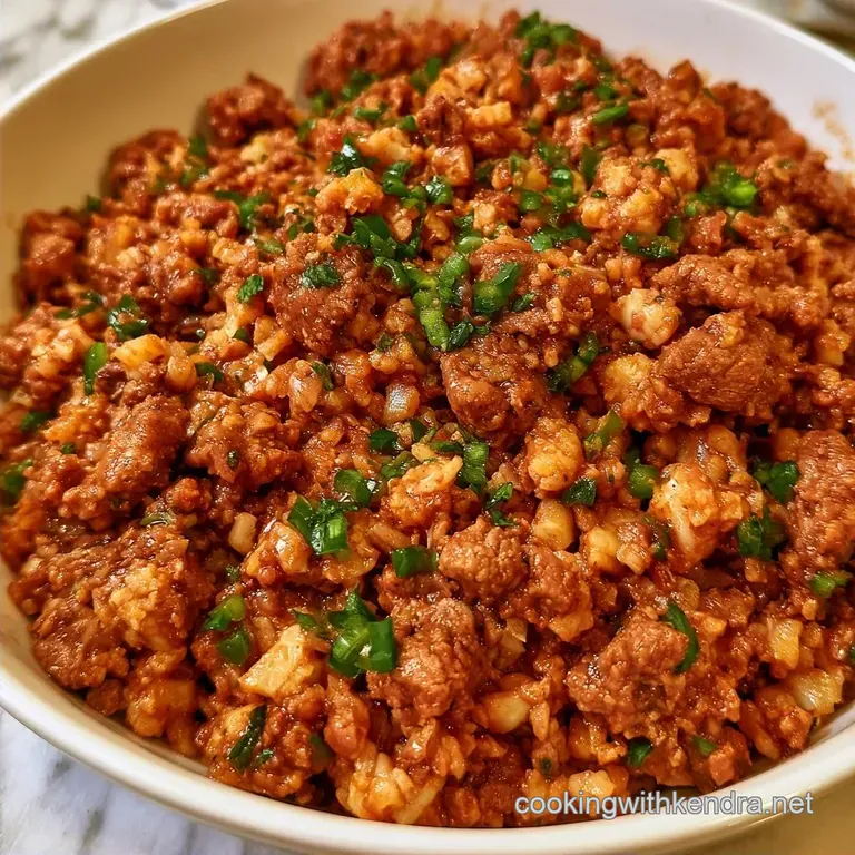 Tex-Mex Beef Cauliflower Rice