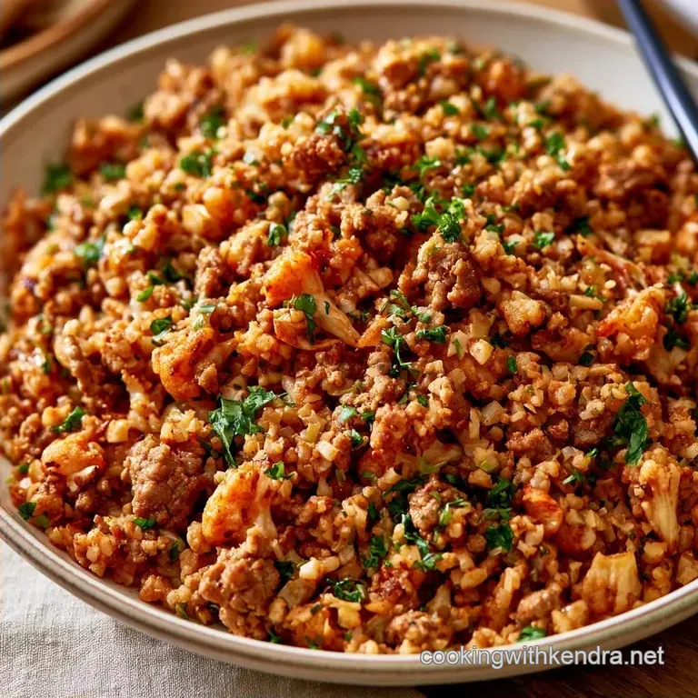 Beef Cauliflower Rice: Savory and Seared