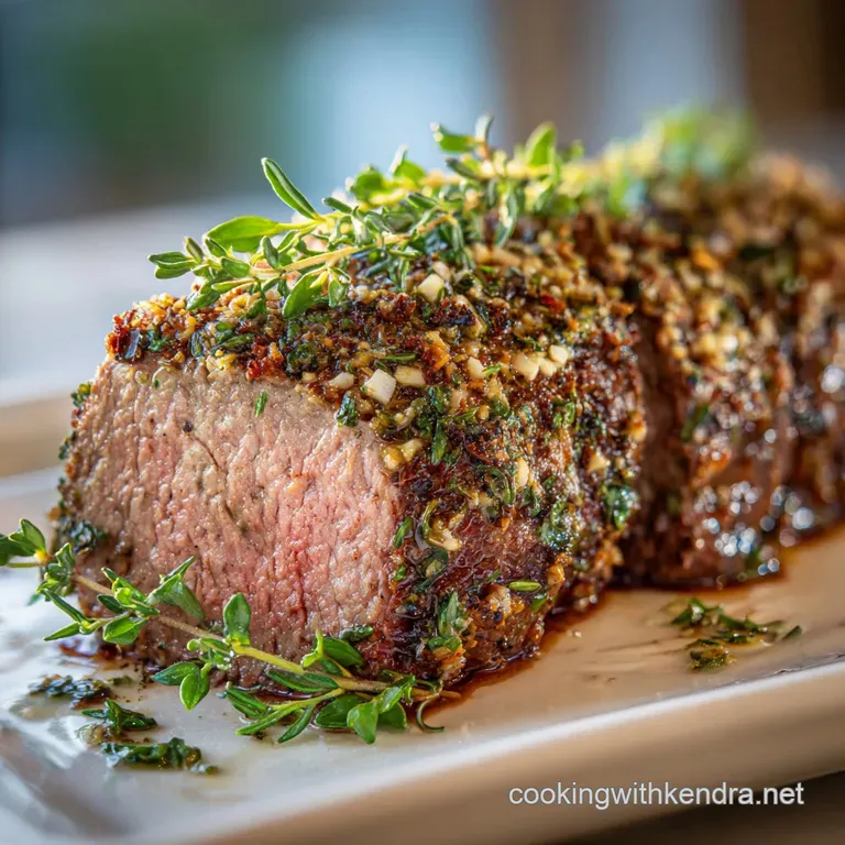 Beef Tenderloin Recipe with Garlic and Herbs