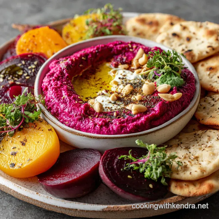 Beet Hummus Platter