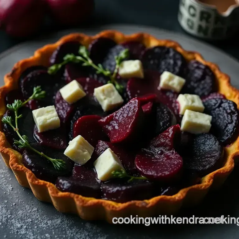 Beetroot & Goats Cheese Tart