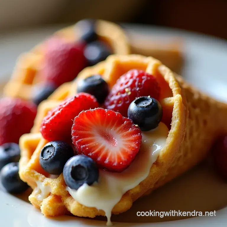 Berry Bliss Waffle Cones presentation