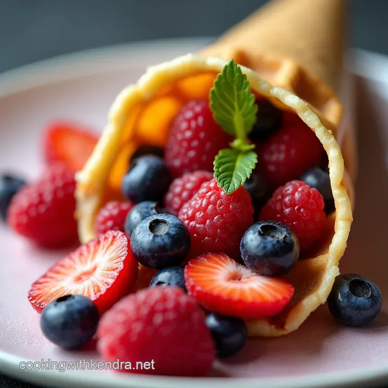 Berry Bliss Waffle Cones