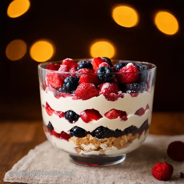 Berrylicious Boozy Trifle: A Right Proper Delight presentation