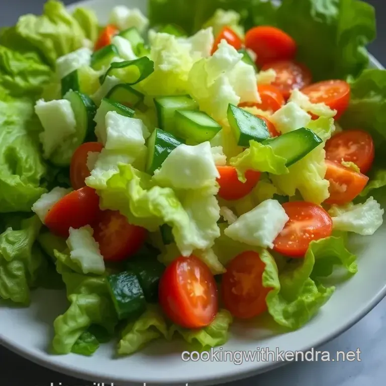 Bibb Lettuce Salad with Honey-Lemon Vinaigrette presentation