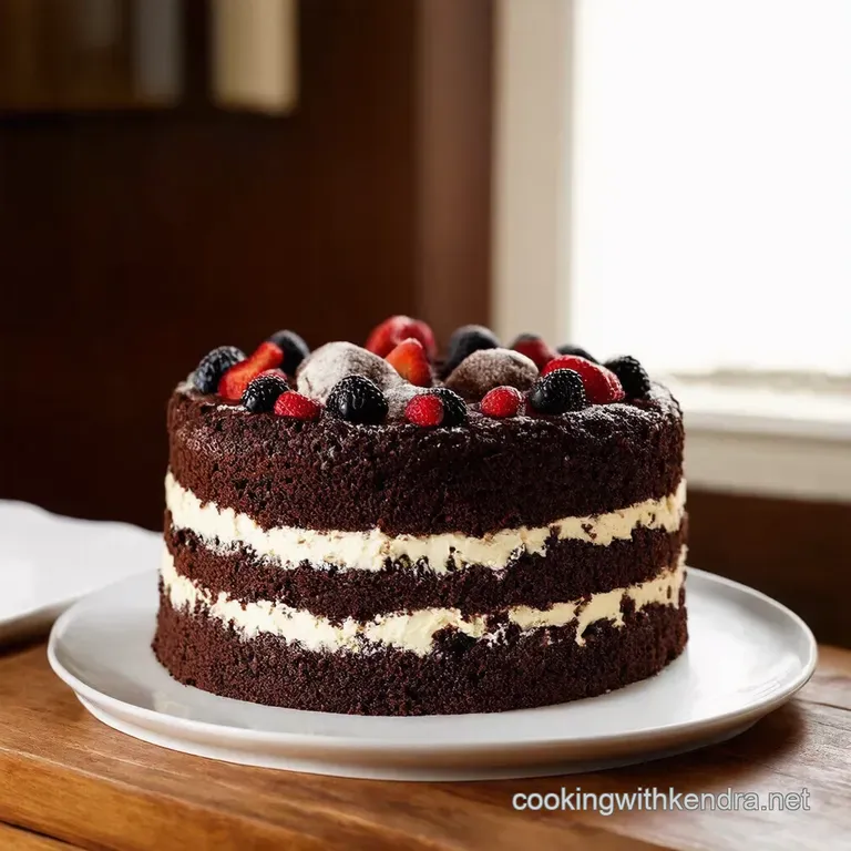 Black Forest Gateau a Showstopping Birthday Cake presentation