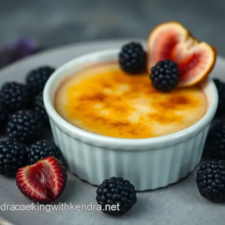 Blackberry & Lavender Crème Brûlée