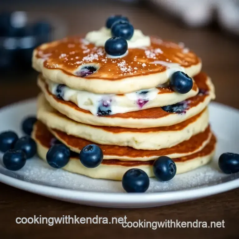 Blueberry Buttermilk Pancakes presentation