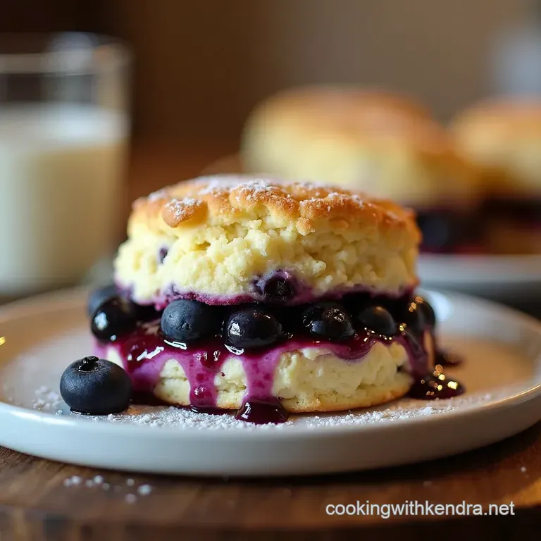 The Ultimate Blueberry Butter Swim Biscuits Fluffy Buttery and Bursting with Berries presentation