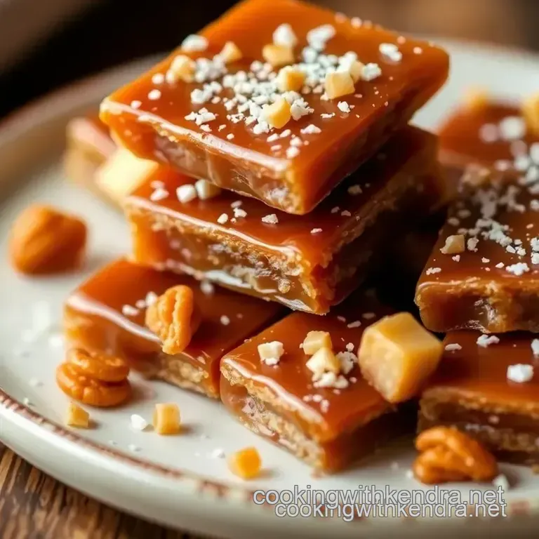 Bonfire Toffee Recipe presentation