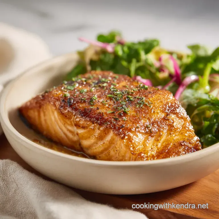 Mahogany-Crusted Bourbon Glazed Salmon