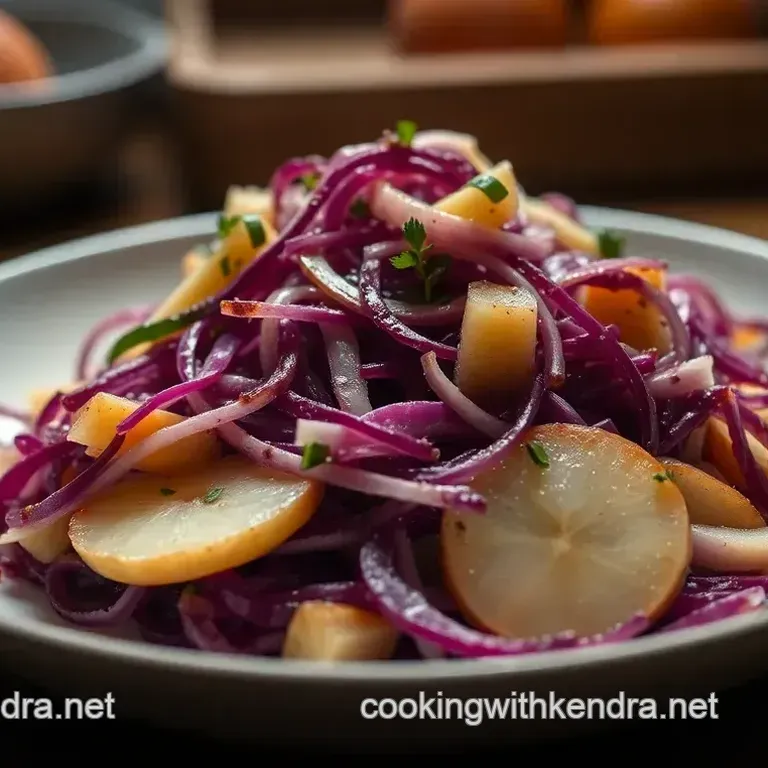 Braised Red Cabbage with Apples & Balsamic