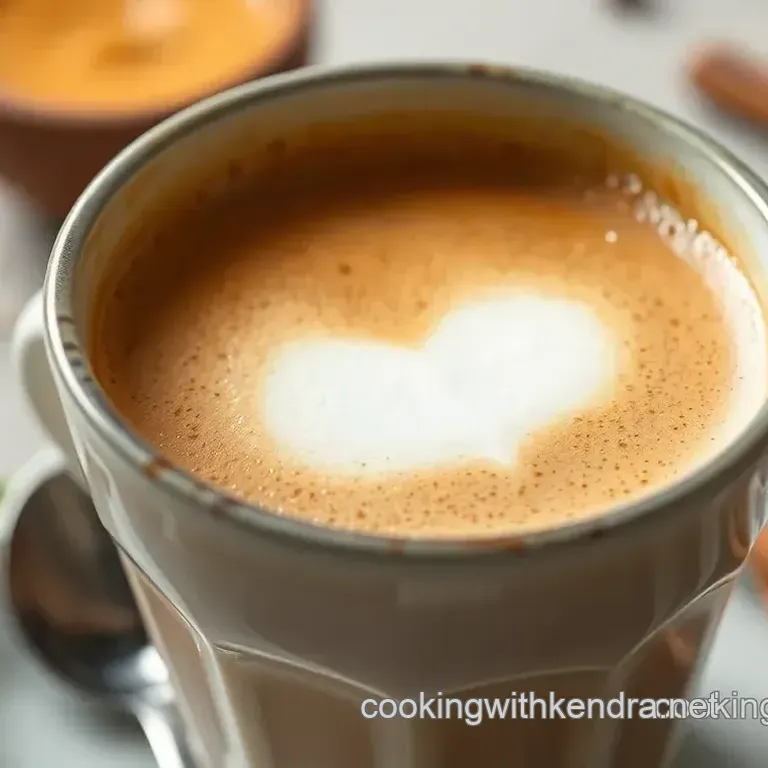 Indulgent Brewed Coffee Vanilla Latte with Creamy Foam: A Cozy Morning Treat