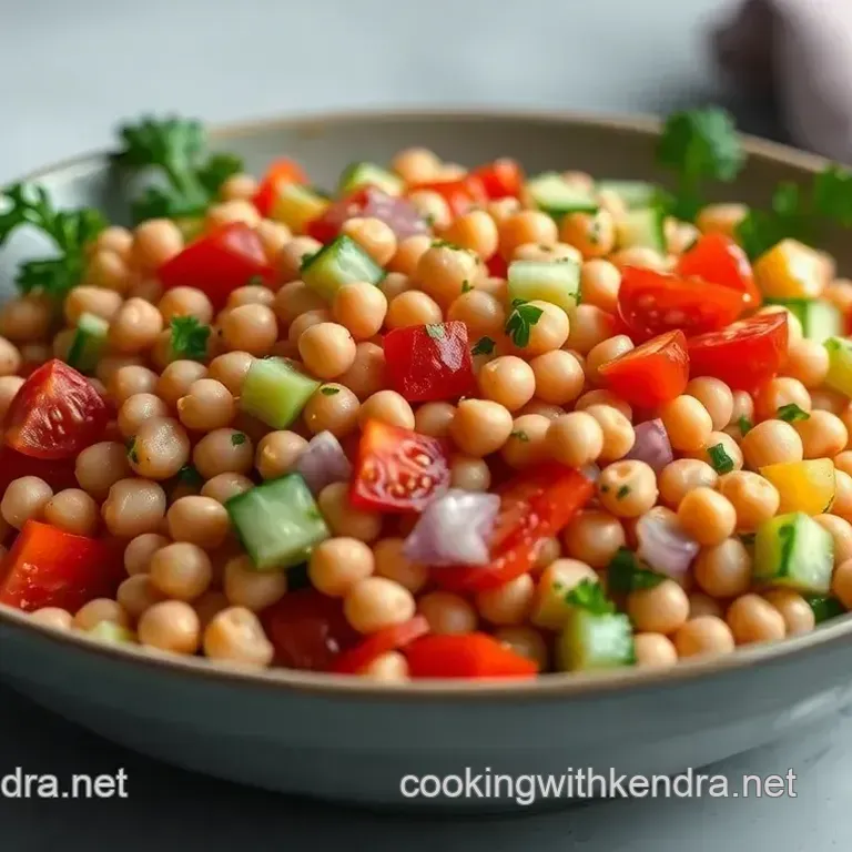 Bright and Zesty Fresh Garbanzo Bean Salad