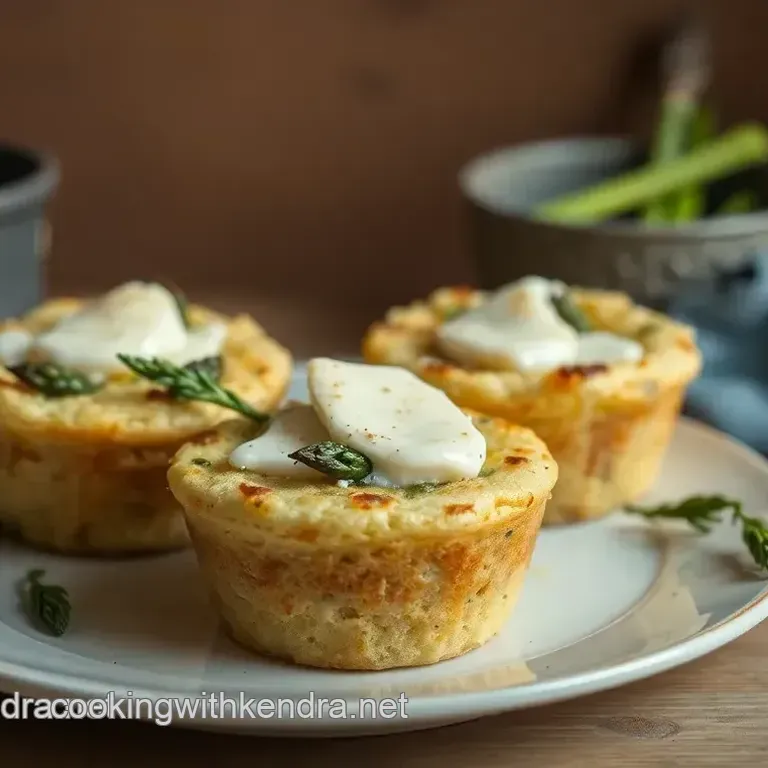 Savory Broiled Asparagus Muffins with Melty Brie