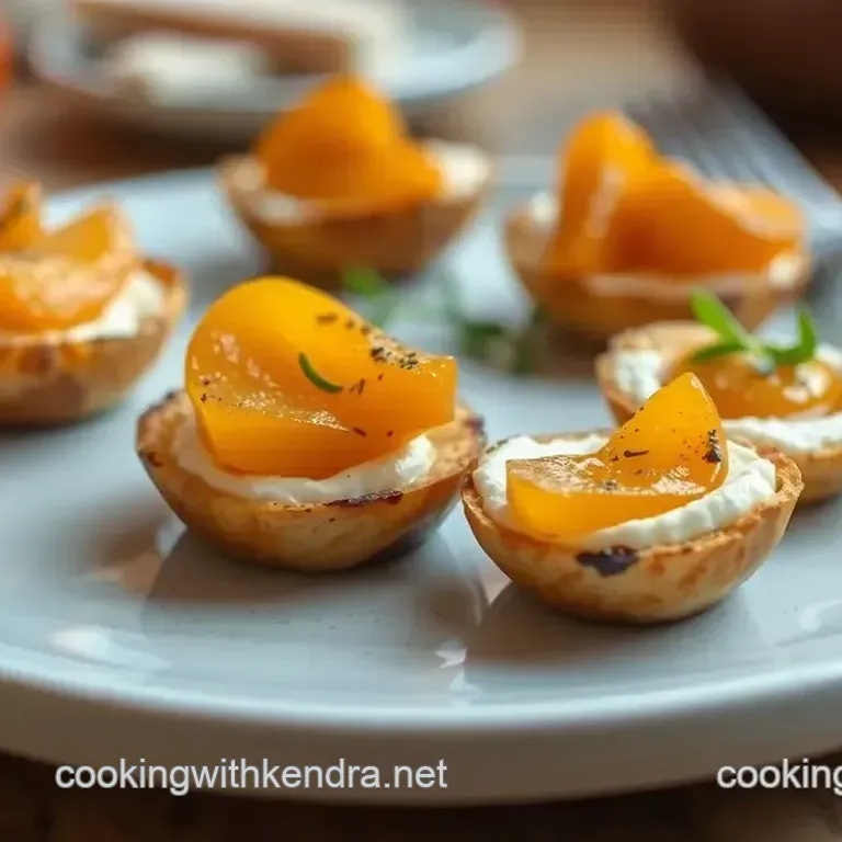 Broiled Apricot Brie Bites