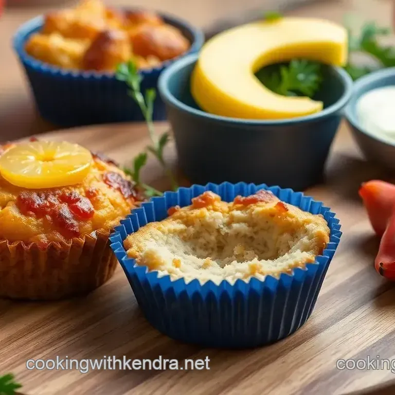 Broiled Turkey Muffins with Pineapple Delight
