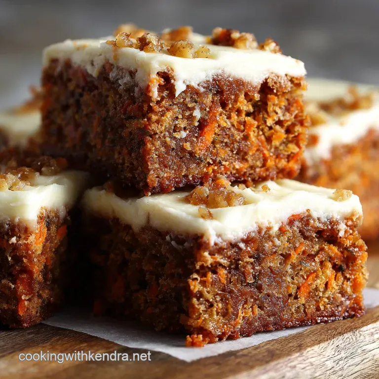 Carrot Cake Bars with Browned Butter Cream Cheese The Best Moist Recipe