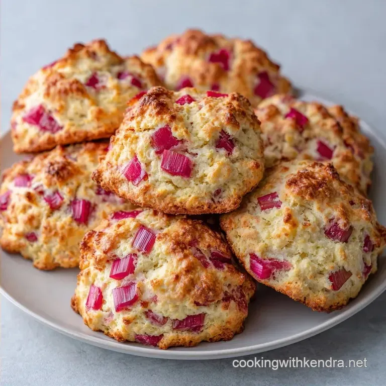 Buttermilk Rhubarb Scones: Tender and Golden