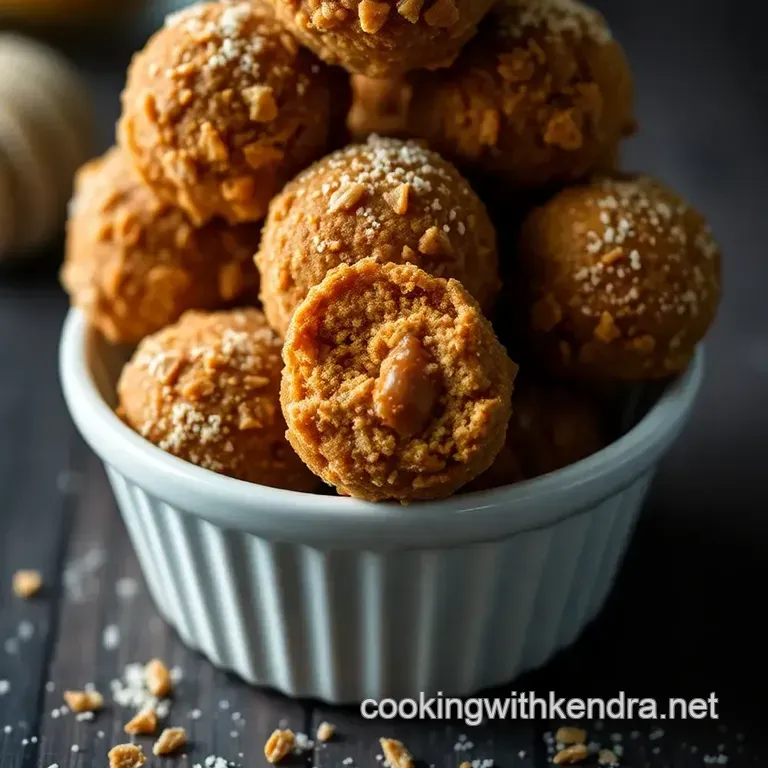 Butterscotch Schnapps Bliss Balls presentation