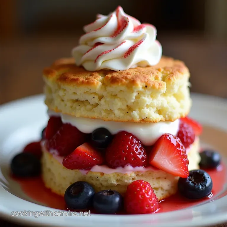 The SunDrenched Shortcake Truly Buttery Biscuits with Macerated Berries and Cloud Cream presentation