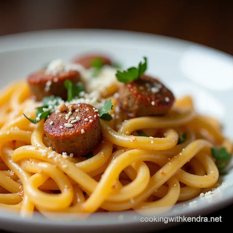 Cajun Kick Alfredo Spicy Sausage in Creamy Bliss