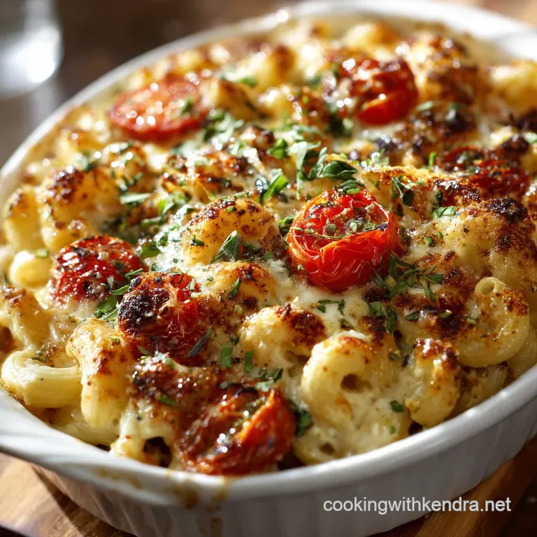 Caprese Mac and Cheese: Baked and Loaded with Fresh Mozzarella Basil