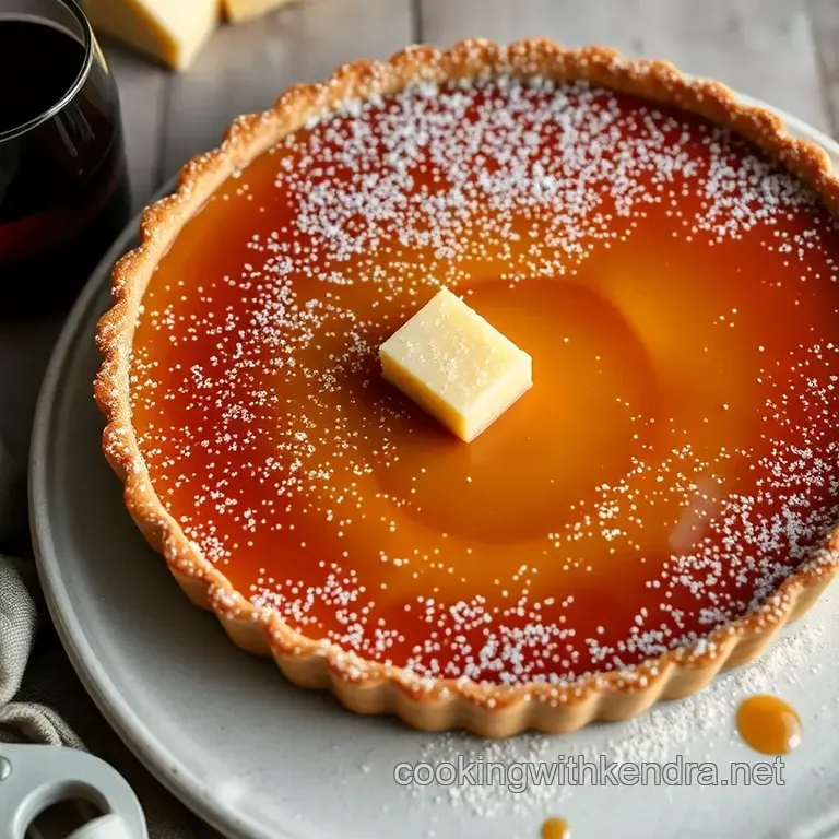 Caramel Bliss Tart presentation