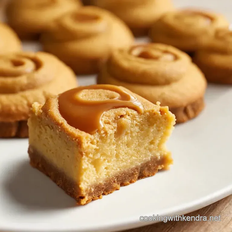 Caramel Swirl Cheesecake Cookies presentation
