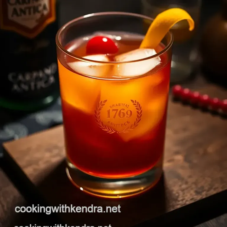 Carpano Antica Manhattan: A Classic Twist on a Timeless Cocktail presentation