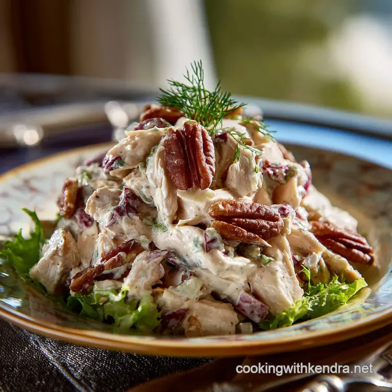 Chicken Salad No Celery: Pecan Apple Tarragon Twist presentation