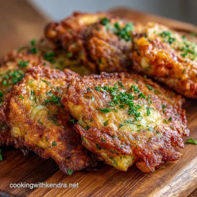 Chaos Cakes: the Utterly Brilliant Crispy Potato Smoked Paprika Fritters presentation