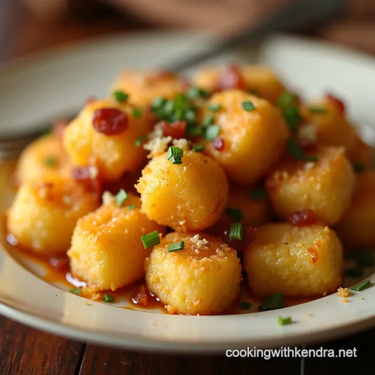 Cheddar Bacon Ranch Tot Casserole presentation