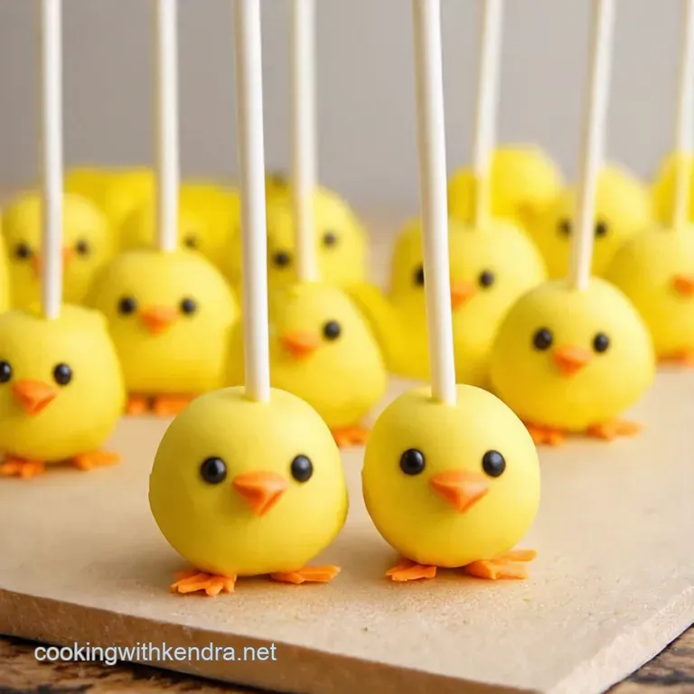 Cheep Thrills Adorable Easter Chick Cake Pops presentation