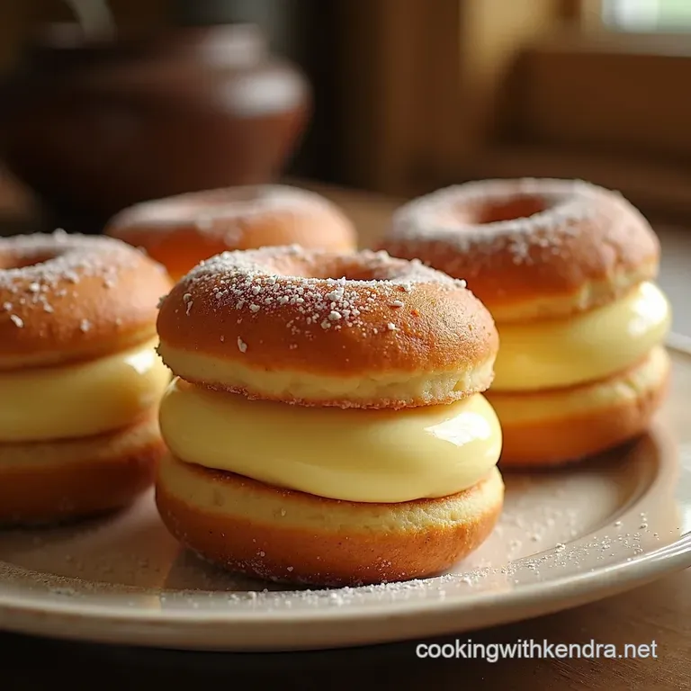 Cheesecake Donut Sandwich Cookies presentation