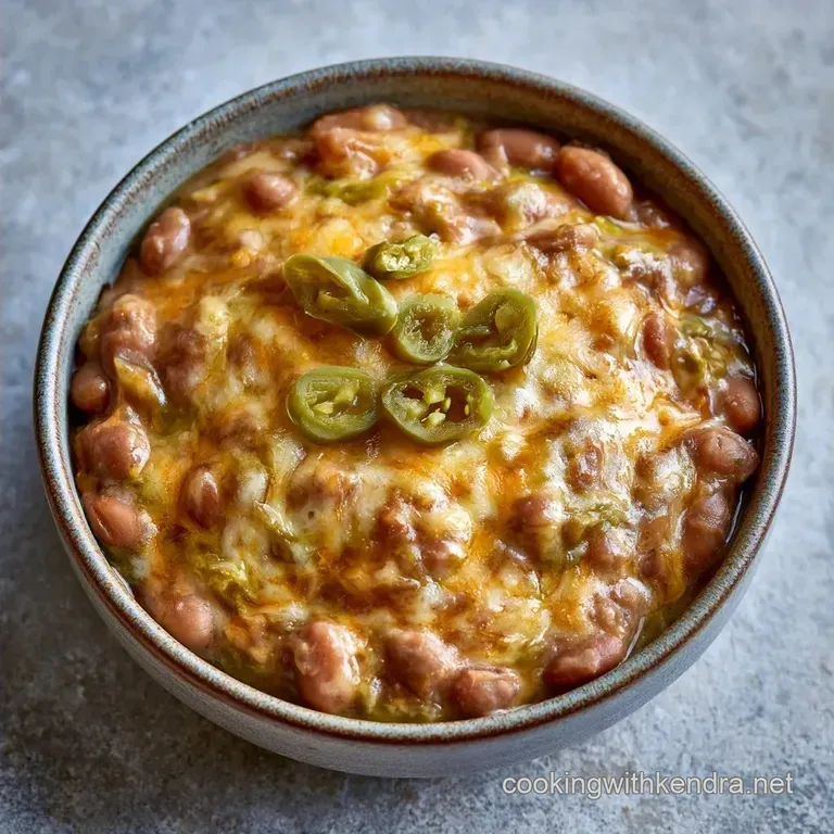 Creamy Cheesy Green Chile Pinto Beans