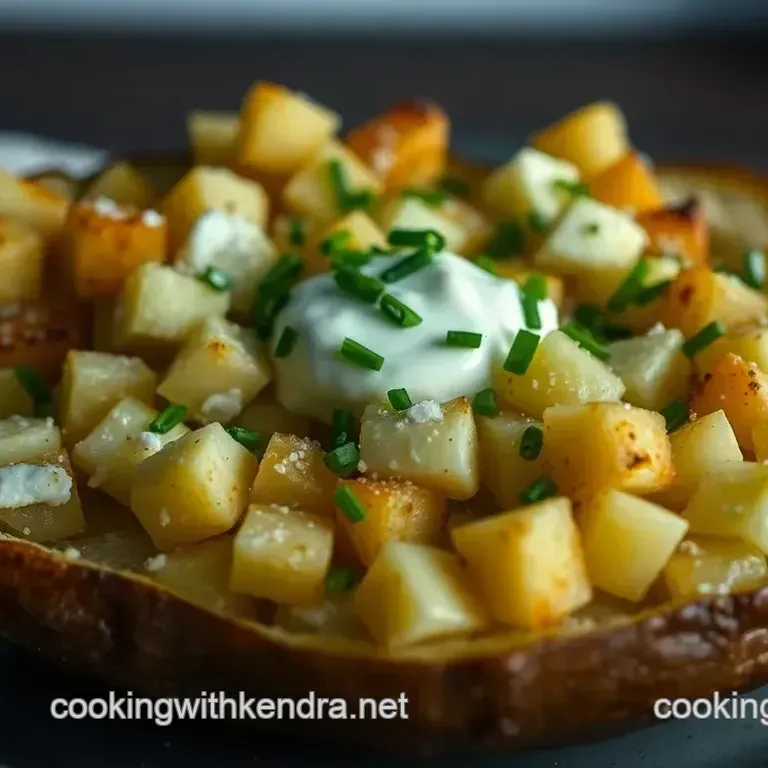 Cheesy Port Salut Baked Potatoes