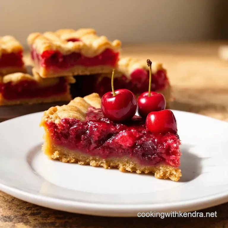 Cherry Pie Bars a Slice of Summer Sunshine presentation