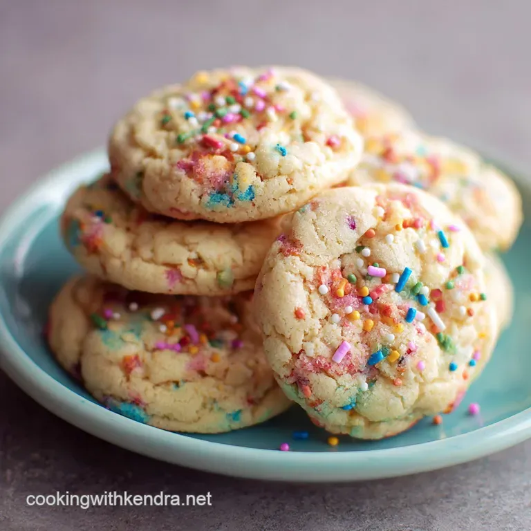 Funfetti Cookies: the Chefs Recipe for Soft Thick and Chewy Sprinkles presentation