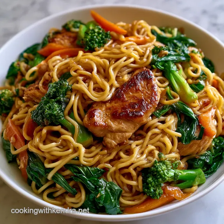 Chicken Bok Choy Noodles: Silky and Savory