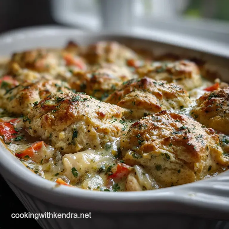 Chicken Cobbler with Red Lobster Biscuits