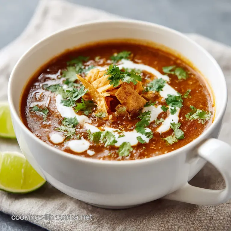 Chicken Enchilada Soup: Velvety & Spice Forward
