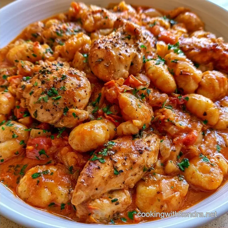 Healthy Chicken Gnocchi Bake