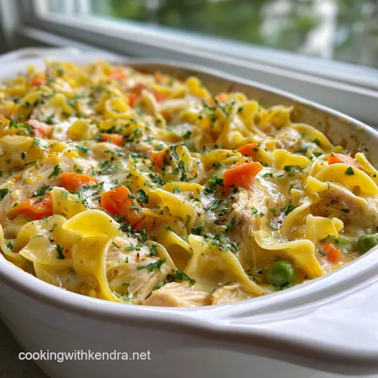 Chicken Noodle Casserole: Velvety Cream Sauce