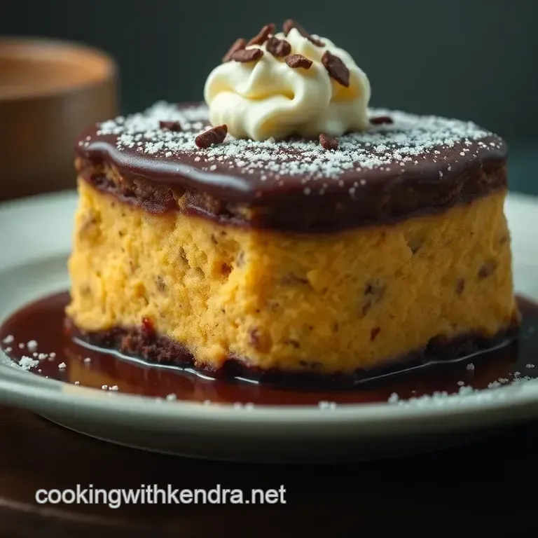 Chocoflan: the Ultimate Mexican Flan Cake presentation