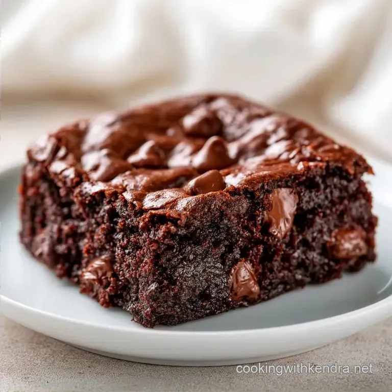 Fudgy Chocolate Chip Zucchini Brownies