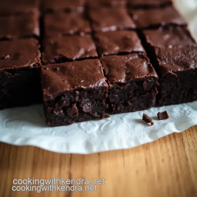 Chocolate Hummingbird Brownies presentation