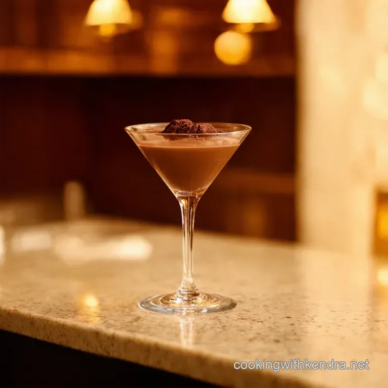 Chocolate Martini Shaken Not Stirred presentation