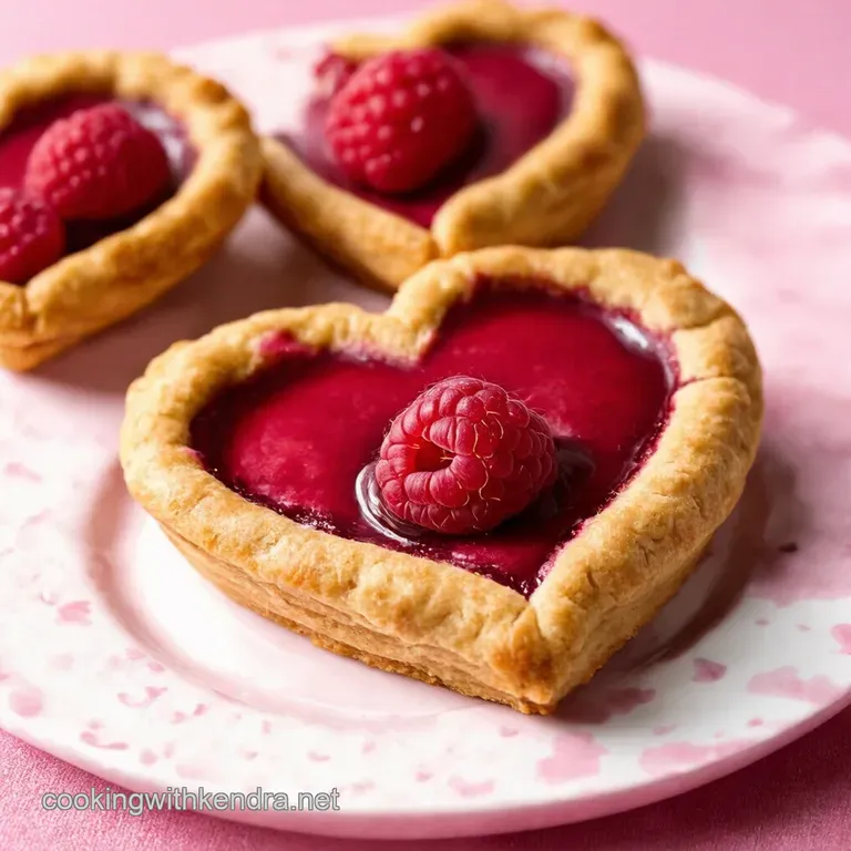 Chocolate Raspberry Heart Hand Pies